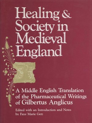 cover image of Healing and Society in Medieval England